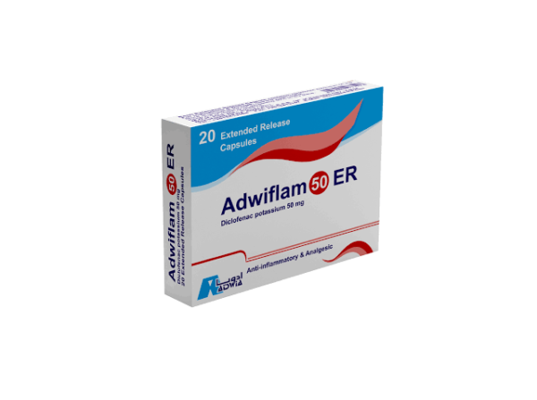 ادويفلام كبسول50مجم -Adwiflam 50mg capsules